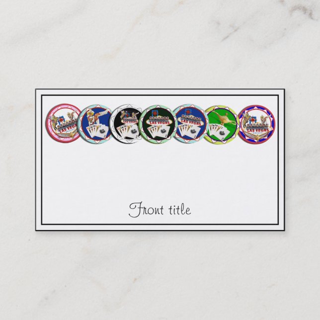 Poker Chips Galore Visitenkarte (Vorderseite)