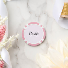 Poker-Chips in Pastellrosa - Benutzerdefiniertes D Pokerchips