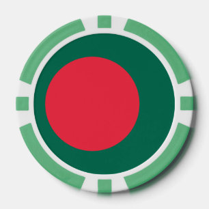 Poker-Chips mit der Flagge Bangladeschs Pokerchips