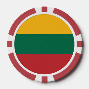 Poker-Chips mit litauischer Flagge Pokerchips