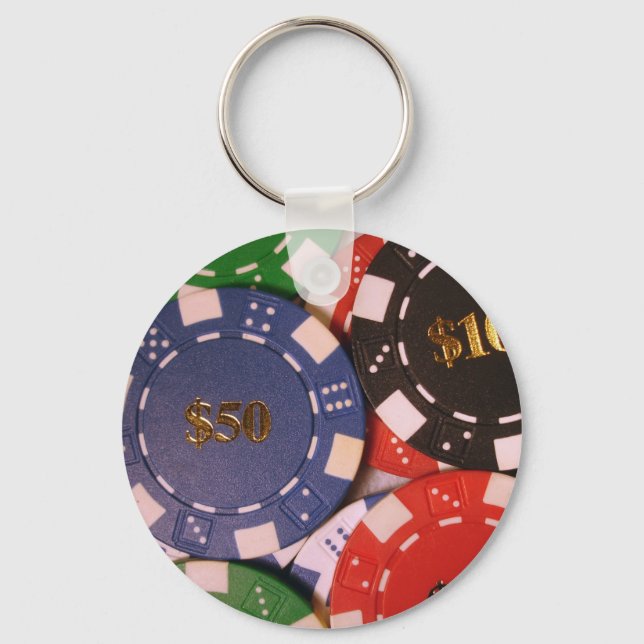 Poker Chips Schlüsselanhänger (Vorderseite)