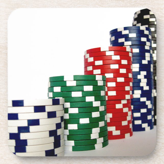 Poker-Chips Untersetzer (Vorderseite)