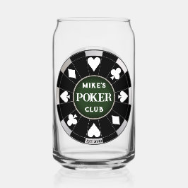 Poker Club Chip Beer Trinkbehälter Dosenglas