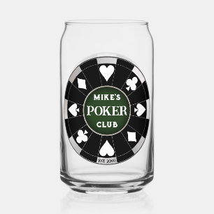 Poker Club Chip Beer Trinkbehälter Dosenglas