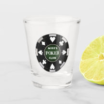 Poker Club Chip Shot Glass Trinkbehälter