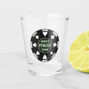 Poker Club Chip Shot Glass Trinkbehälter Schnapsglas
