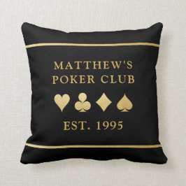 Poker Club Personalisiert Game Room Gold Card Anzu Kissen