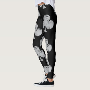 Poker-Clubs mit invertierten Clubkarten, Leggings