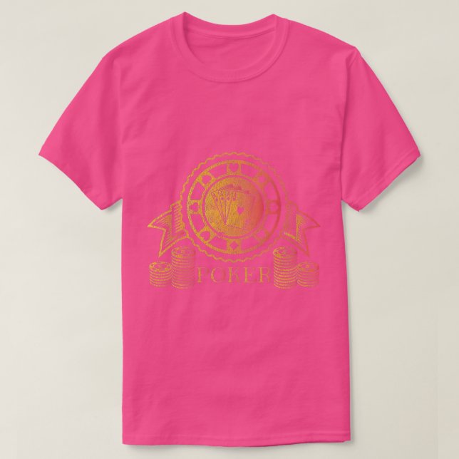 Poker Cool Gambling Casino Not leidend T-Shirt (Design vorne)