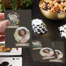 Poker Dad Mein Dad personalisiertes Foto Spielkarten