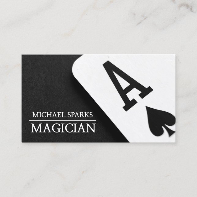 Poker de cartes Magicien Moderne (Devant)
