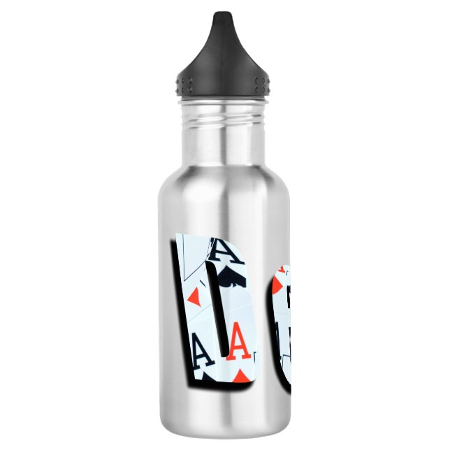 Poker, Deal, Logo, Bouteille d'eau réutilisable (Gauche)