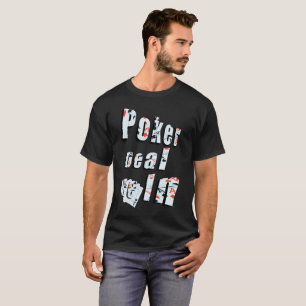 Poker, Deal Me In Logo, Mens Black T-shirt