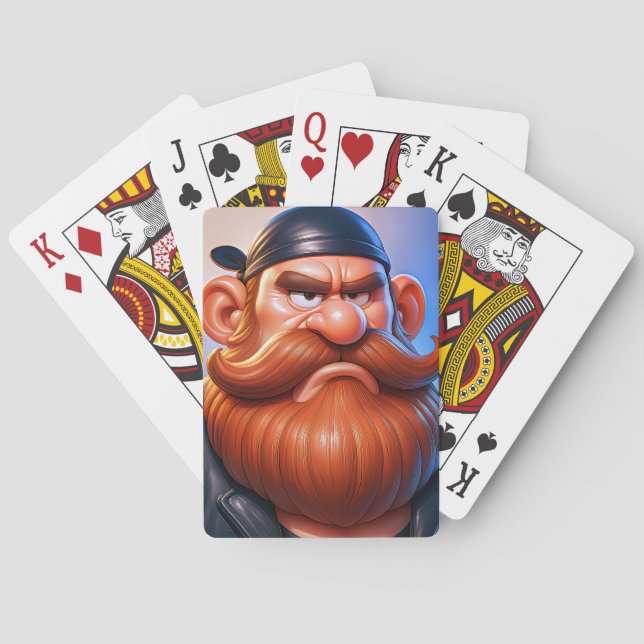 Poker Deck Tough Face Spielkarten (Rückseite)