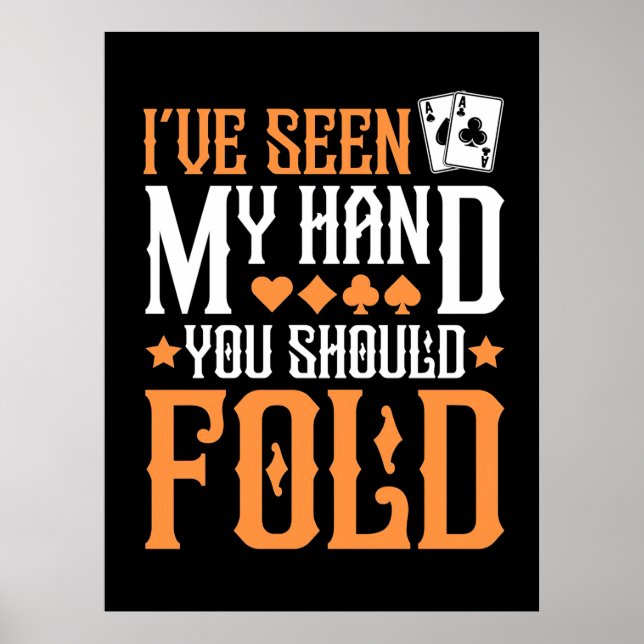 Poker, den ich gesehen habe poster (Vorne)