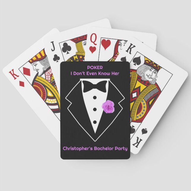 Poker, den ich noch nicht einmal kenne, ihren Blac Spielkarten (Rückseite)