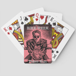 Poker der Bike Week Führen Sie ein benutzerdefinie Spielkarten
