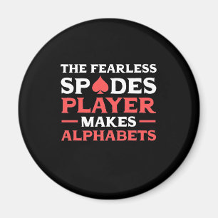 Poker Der Fearles Spades Player Magnet