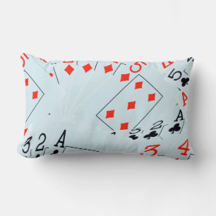 Poker, Diamanten und Sträucher, Lumbalkissen Lendenkissen