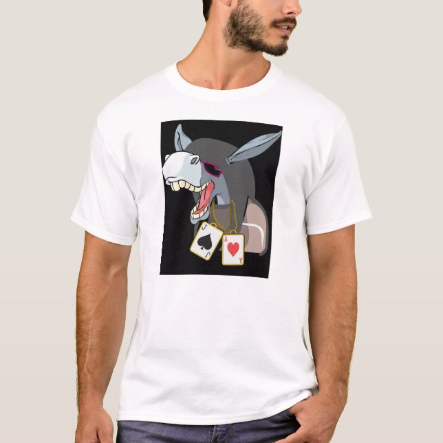 Poker Donkey T-Shirt (Vorderseite)