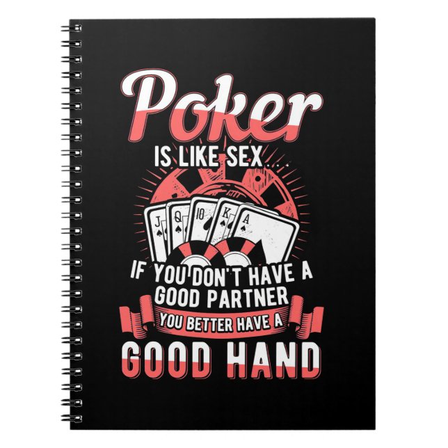 Poker, du hast besser eine gute Hand Notizblock (Vorderseite)
