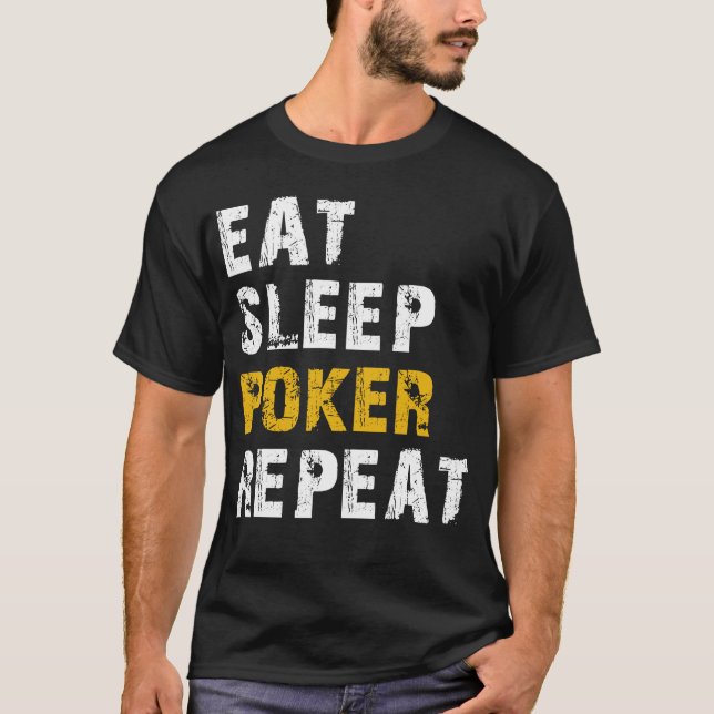 Poker essen T-Shirt (Vorderseite)