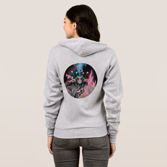 Poker Face Queen Vegas Sweat - shirt à capuche 👑  (Dos entier)