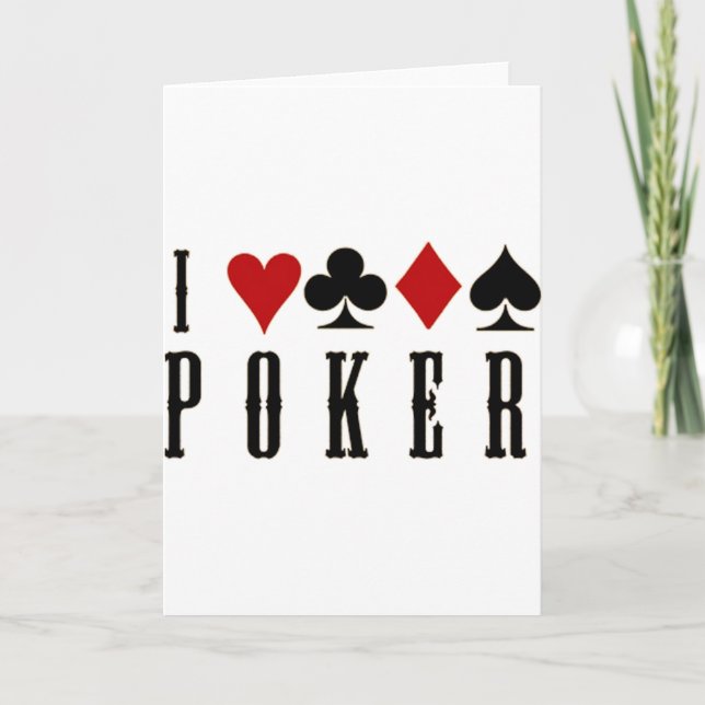 Poker Feiertagskarte (Vorderseite)