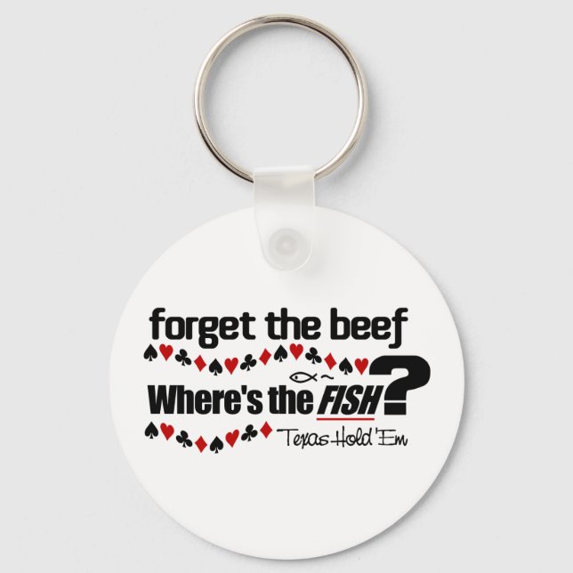 Poker Fish Schlüsselanhänger (Vorderseite)