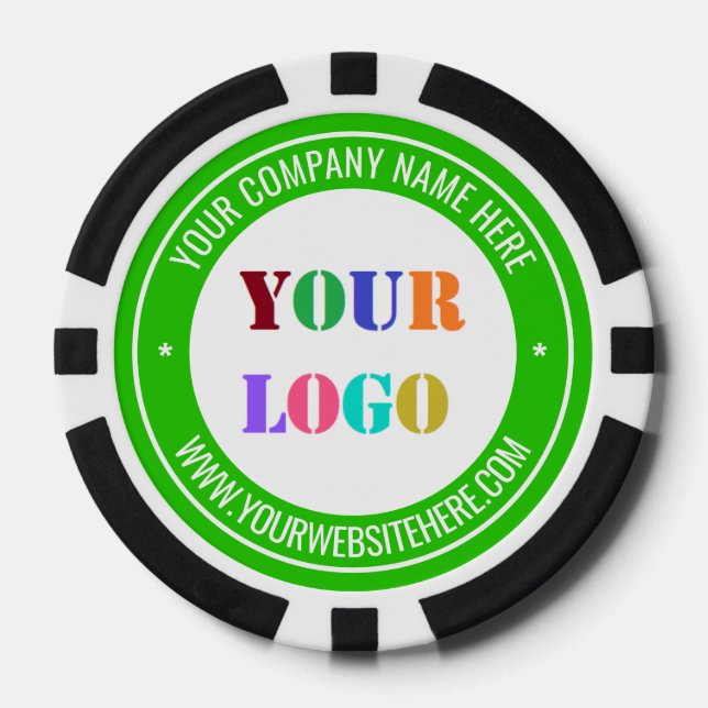 Poker für benutzerspezifische Firmenlogo Pokerchips (Vorderseite)