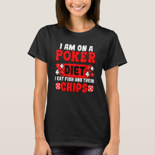Poker Gambler Casino Card Hand Bluff Falten T-Shirt