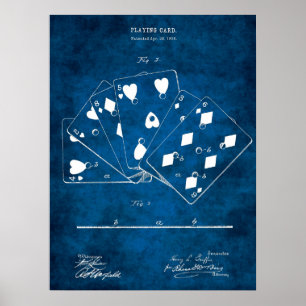 Poker Game Play Card Wand an Wand Kunst Nr. 5