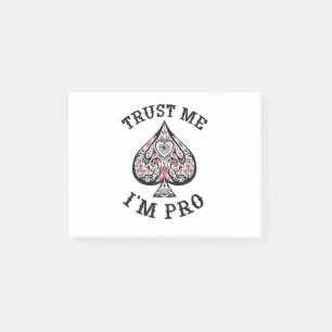 Poker Gamer Funny Quote Design Post-it Klebezettel