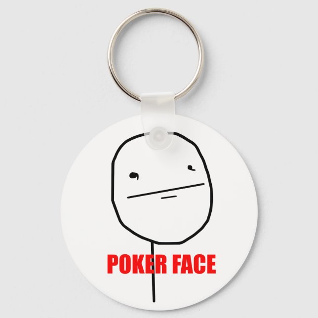 Poker Gesicht - Schlüsselanhänger (Vorderseite)