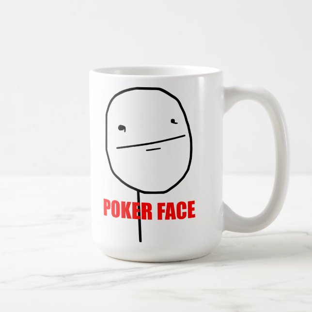 Poker-Gesicht - Tasse (Rechts)