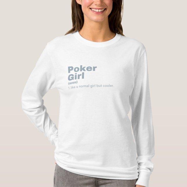Poker Girl - Poker T-Shirt (Vorderseite)