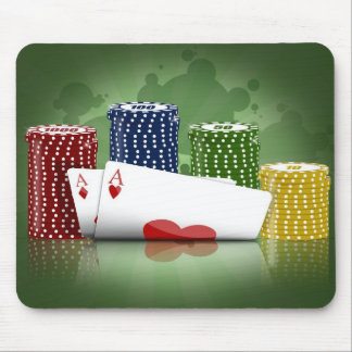 Poker hält sie Mousepad