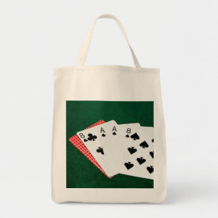 Poker Hand - Hand des Toten Tragetasche
