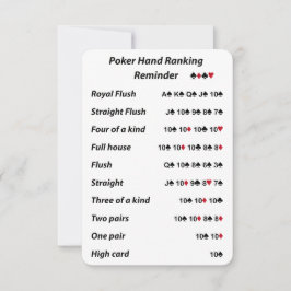 Poker Hand Ranking Erinnerung