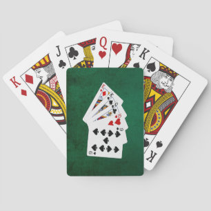 Poker Hände - Eine Seite - König Spielkarten