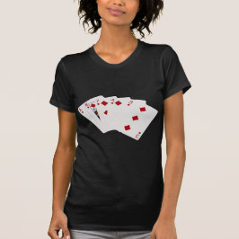 Poker Hände - Flush - Diamanten Anzug T-Shirt