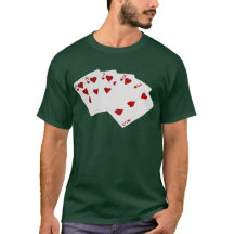 Poker Hände - Flush - Herz-Anzug
