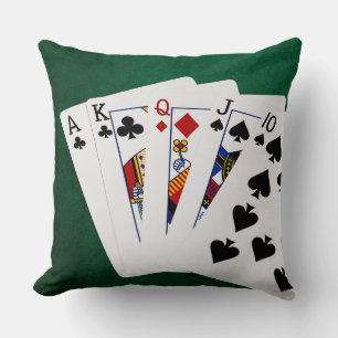 Poker Hände - gerade - zwischen 1 und 10 Kissen