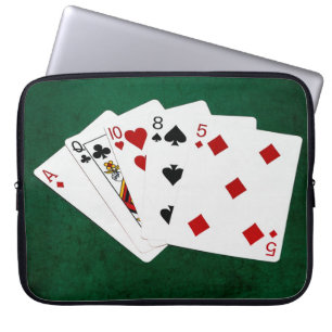 Poker-Hände - hohe Karte - As Laptopschutzhülle