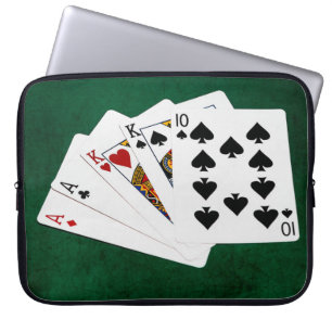 Poker Hände - Zwei Paar - Ass, König Laptopschutzhülle