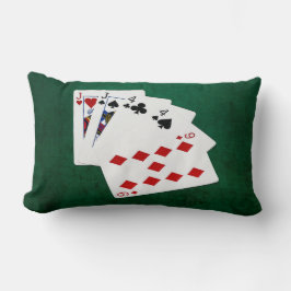 Poker Hände - Zwei Paar - Jack, vier Lendenkissen