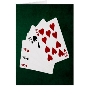 Poker Hands - Full House Ace et Ten