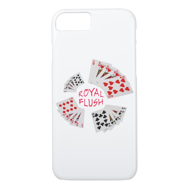 Poker Hands - Royal Flush Case-Mate iPhone Hülle (Rückseite)