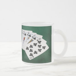 Poker Hands - Royal Flush - Clubs Anzug Mattglastasse