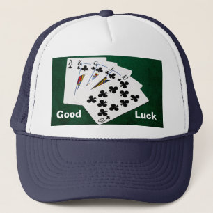 Poker Hands - Royal Flush - Clubs Anzug Truckerkappe